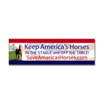Save america's horses bumper sticker