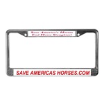 Save Americas Horses license plate holder