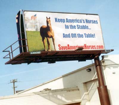 Save America's Horses Billboard in Columbus, OH